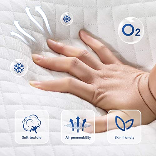King Mattress, 5/6/8/10/12 Inch King Size Mattress Medium Firm Memory Foam Mattress for Cool Sleep & Pressure Relief, Certipur-Us Certified Mattress in a Box, Fiberglass Free Mattress, (King, 8 Inch)