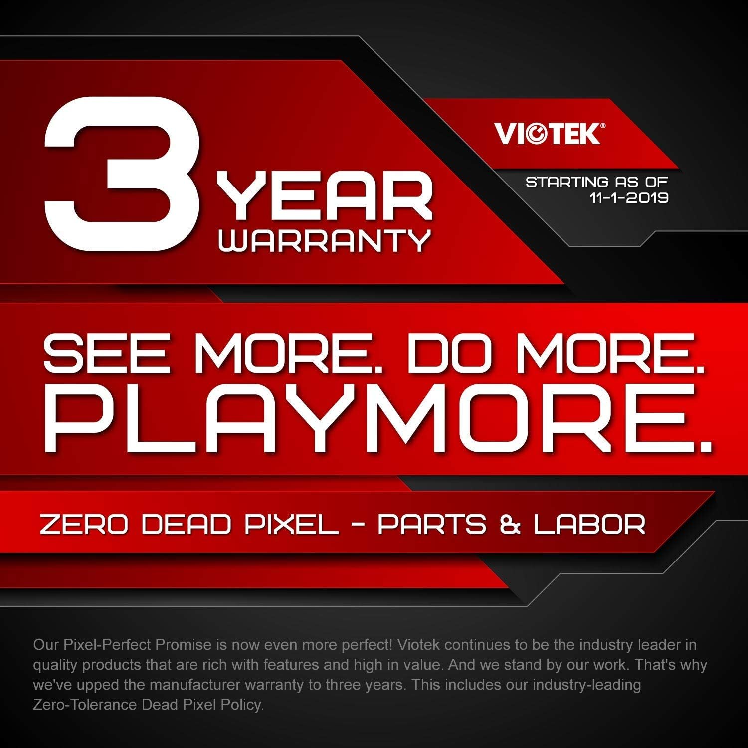 VIOTEK SUW49C 49-Inch Super Ultrawide 32:9 Curved Monitor with Speakers, 144Hz HDR 6ms 3840x1080p, FreeSync, GamePlus, VESA & More