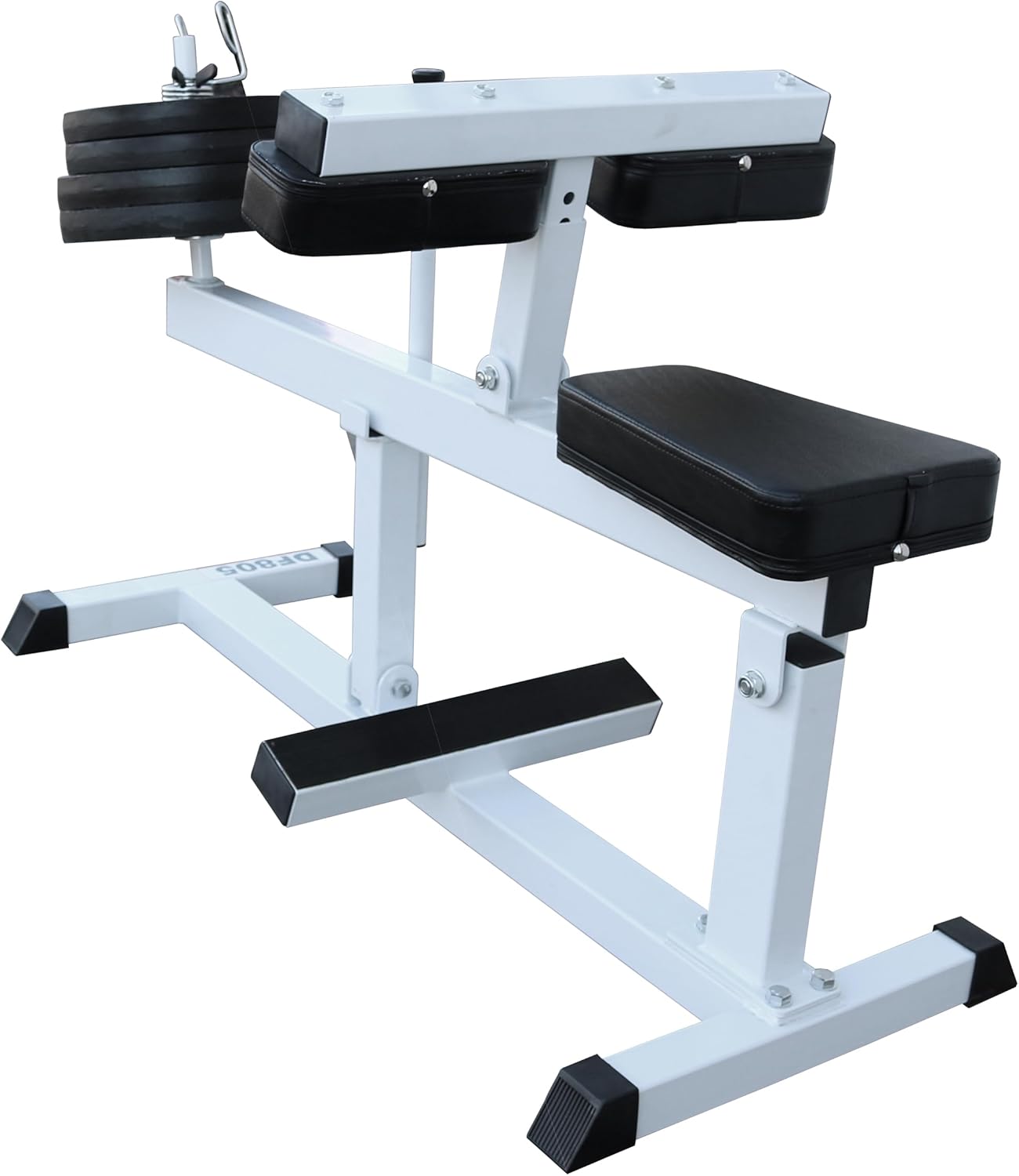 DF805 Seated Calf Machine – 500 LBS Capacity – Seated Calf Raise Leg Exercise Machine - Uses Standard and Olympic Plates