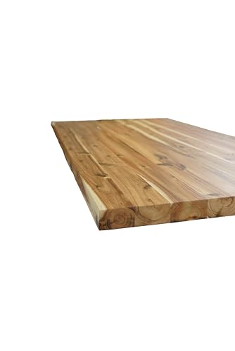 42" L x 24" Rectangular Acacia Butcher Block Standard Countertop with Edge Grain(CT4224-AC-CC)