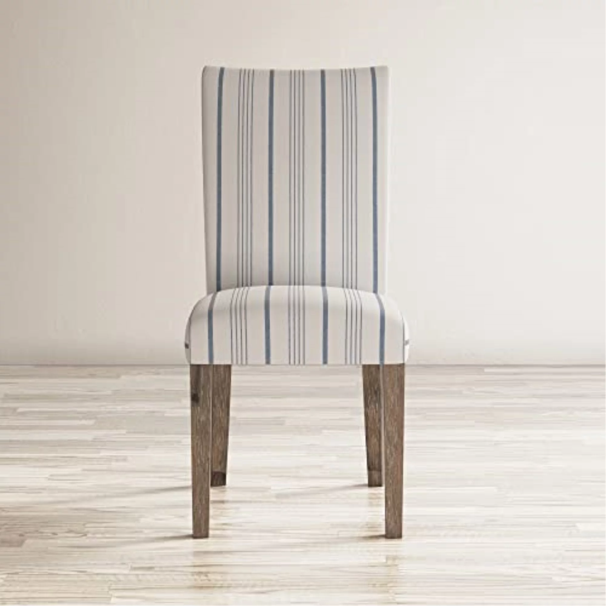 Jofran Eastern Tides Coastal Wire-Brushed Acacia Upholstered Parsons Dining Chair (Set of 2)