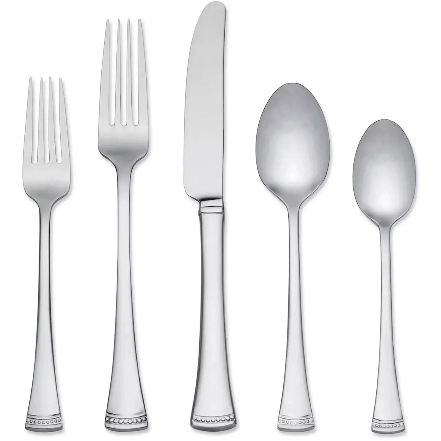 Lenox Portola 65-Piece Stainless Steel Flatware Set, Service for 12 - Curated Treasures Market
