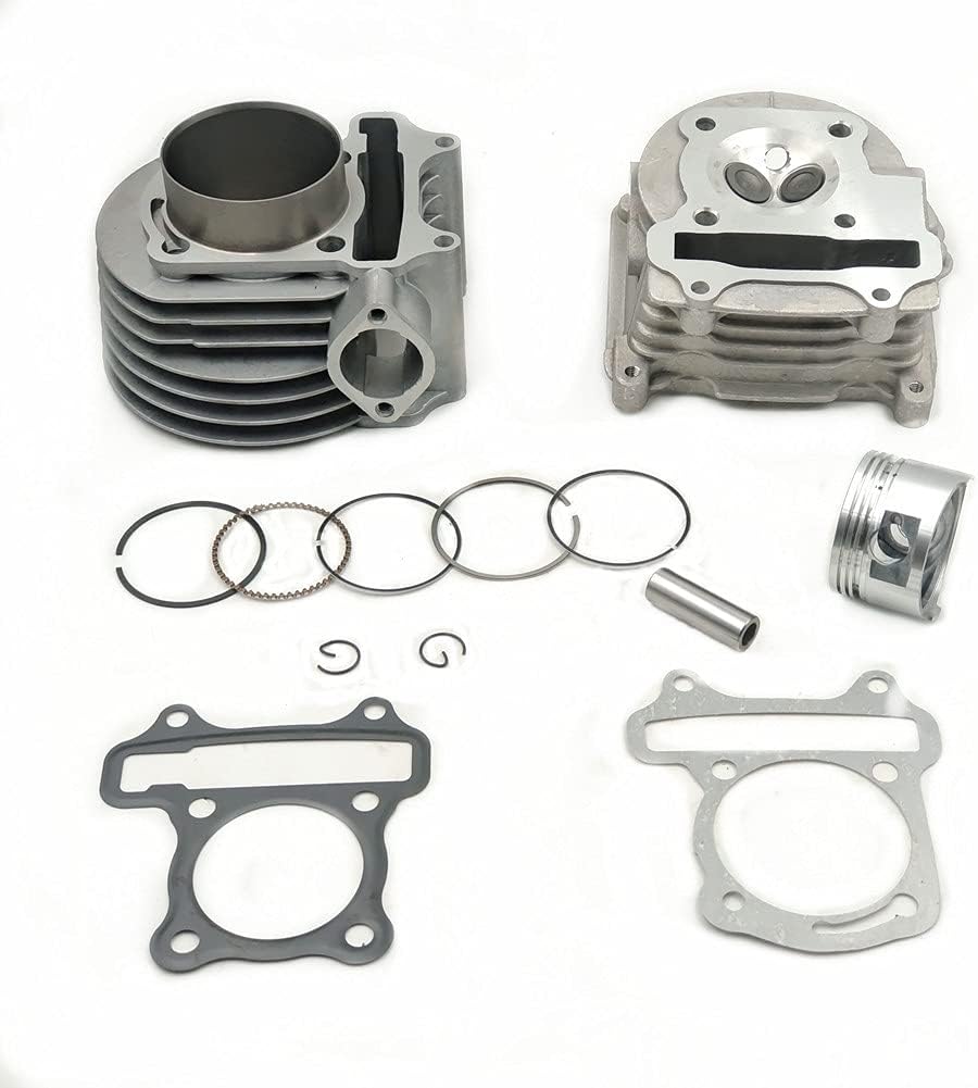 hongyu 61mm Big Bore Cylinder Head Kit for GY6 125cc to 180cc Engine with 69mm Valves scooter taotao kazuma ATV Moped Pack of 2