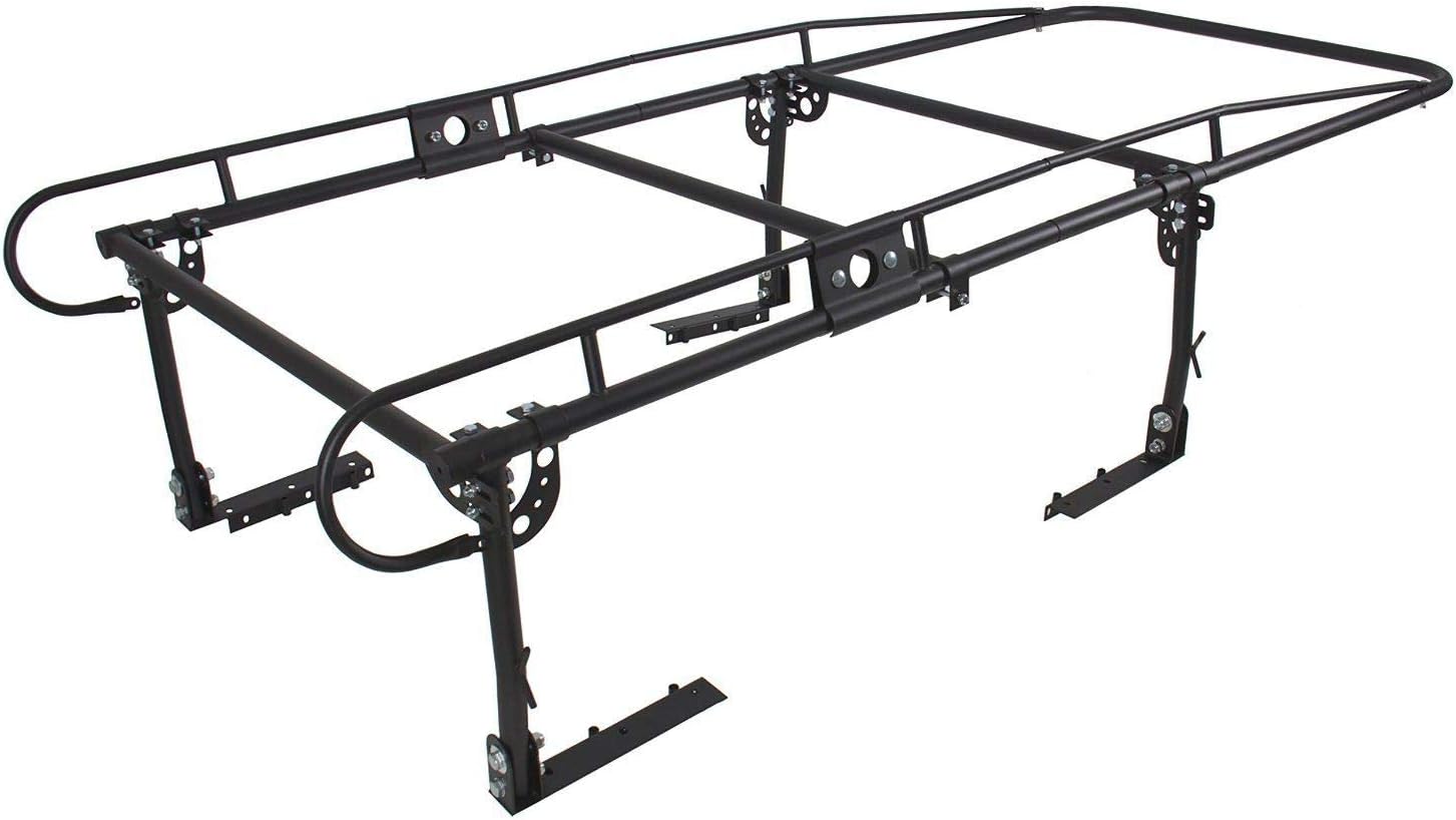 ECOTRIC 1000 LBS Adjustable Full Size Truck Contractor Ladder Pickup Lumber Utility Kayak Rack(Notice:You Will Receive Two Packages for This Item)
