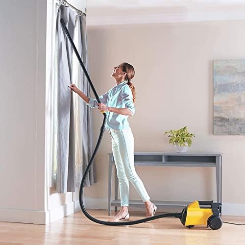 Corded Canister Vacuum Cleaner - Convenient for Home and auto, Yellow