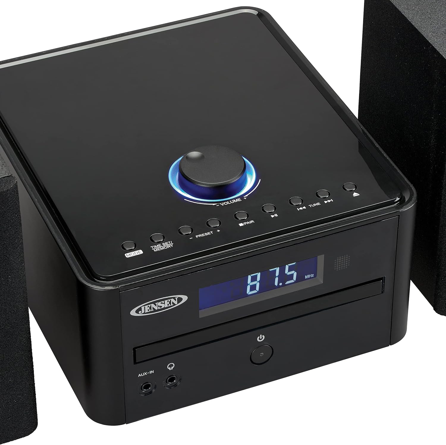JENSEN JBS-210 Bluetooth CD Music System with Digital AM/FM Stereo Receiver and Remote Control Pack of 2