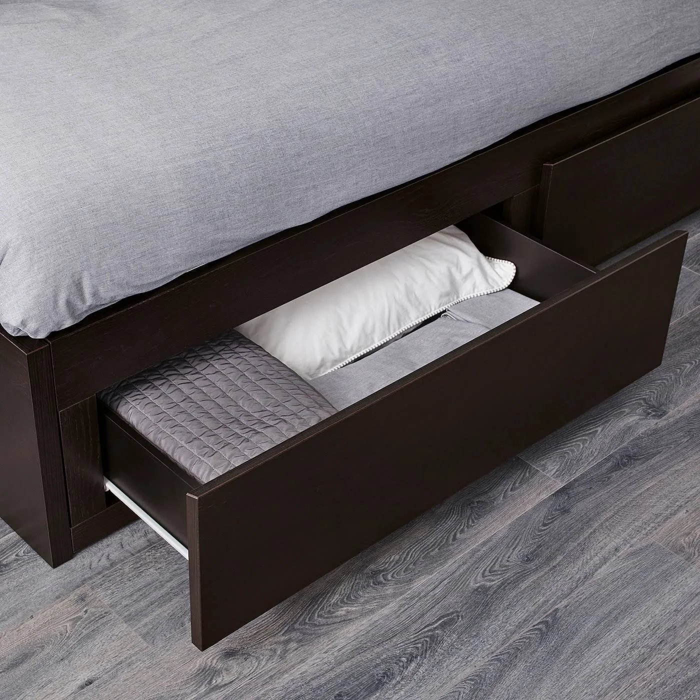 IKEA - Flekke Daybed Frame with 2 Drawers, black-brown, Twin