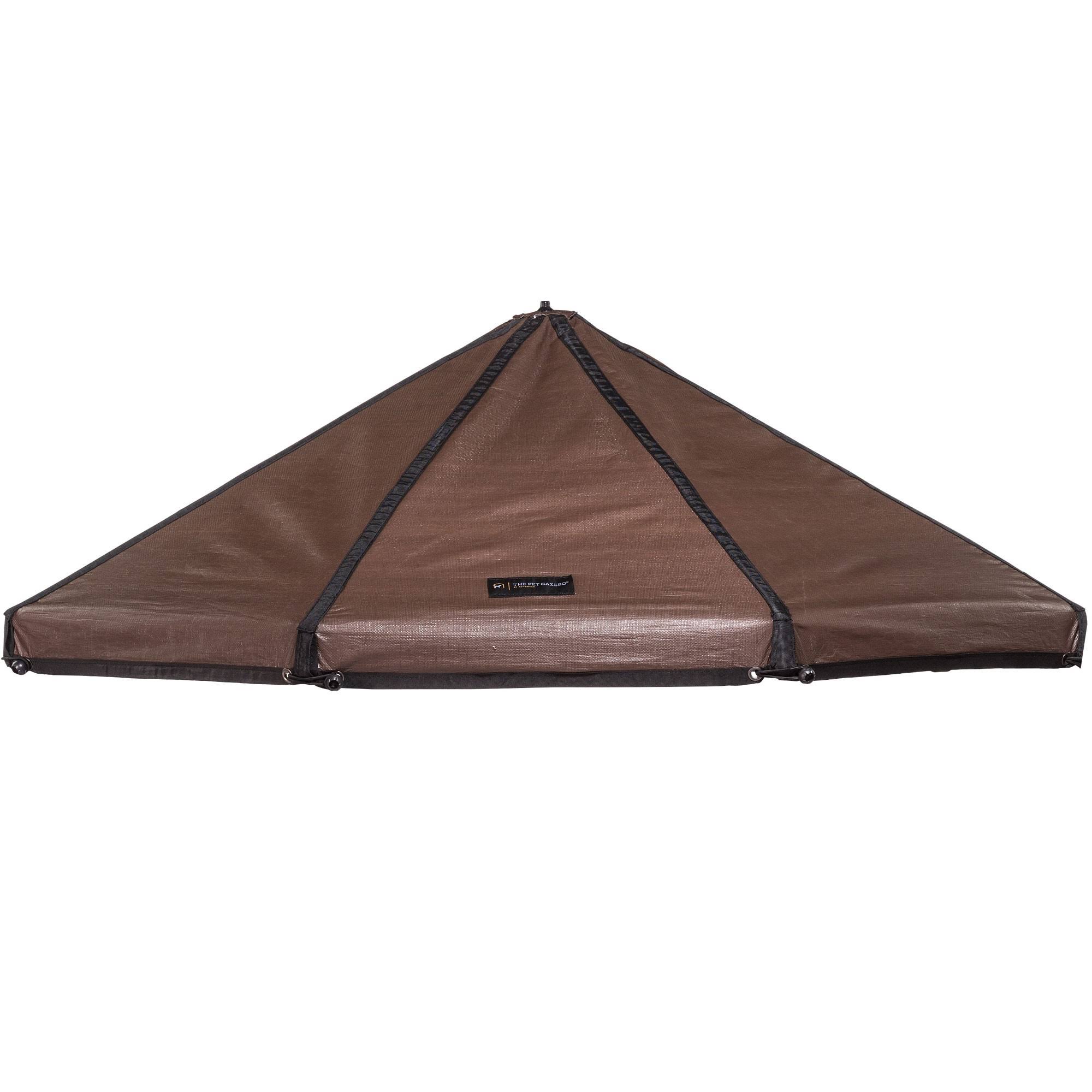 Advantek 8& Pet Gazebo Canopy, Brown/White