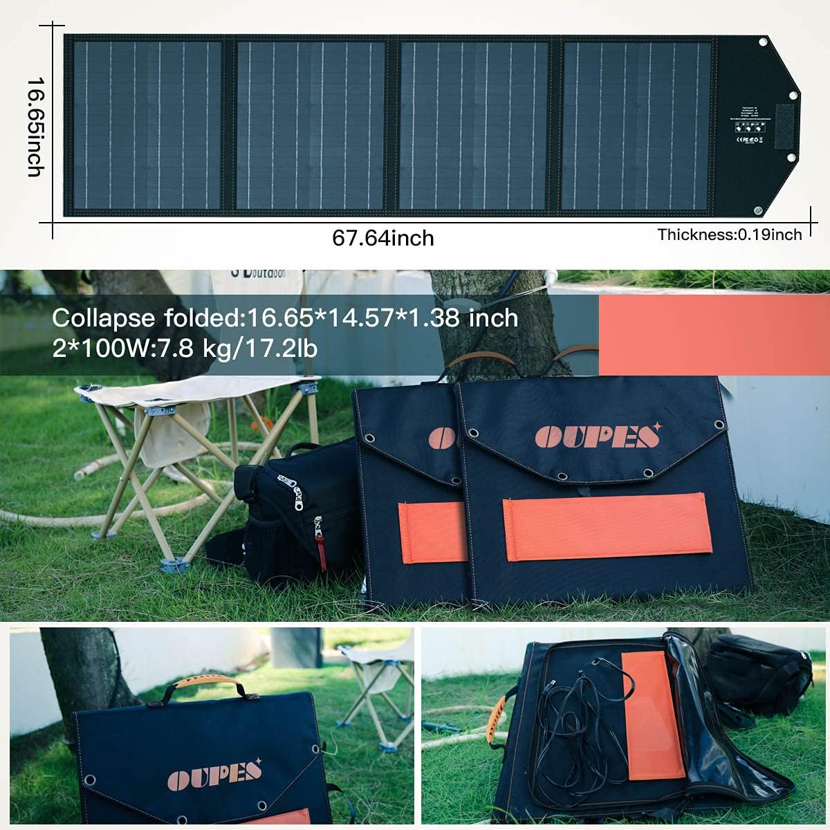 Solar Generator Explorer 1200w, OUPES Portable Power Station 992Wh(2200W Peak) LiFePO4 Power Station Battery Backup, Emergency Generator for Outdoor Camping Home RV
