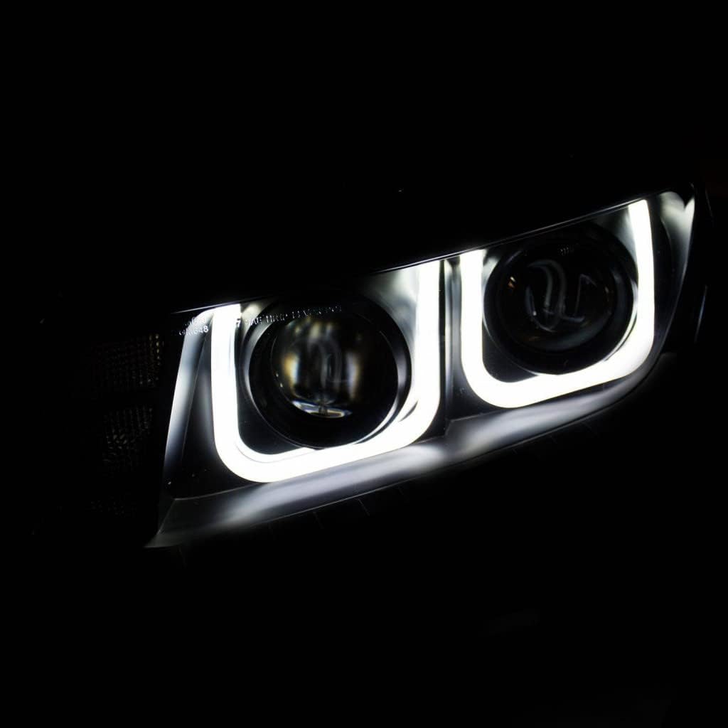 ANZO For Chevy Camaro 2014 2015 Projector Headlights w/U-Bar Black | 121508