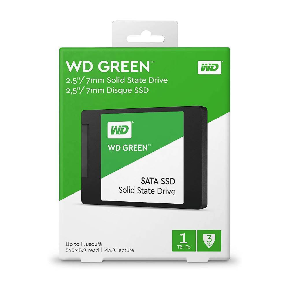 WD Green 1 TB Internal SSD - 2.5x22 - WDS100T2G0A - SATA 6Gb/s
