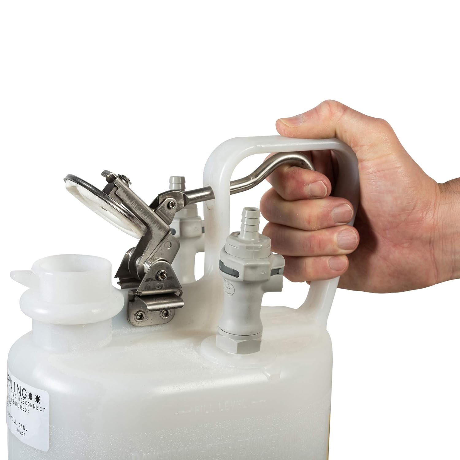 Justrite HPLC Waste Can,1 Gal,EDPM