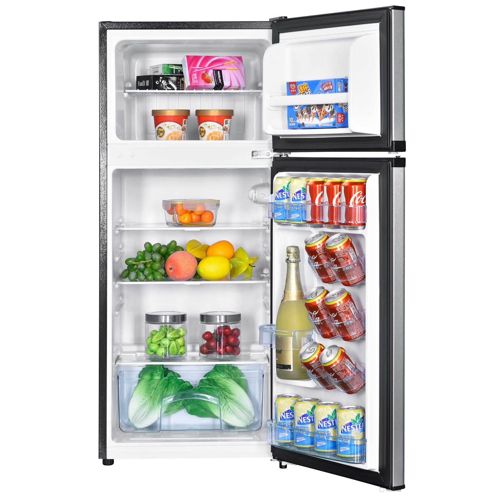 Avanti RA45B3S 4.5 Cu ft Top Mount Refrigerator Stainless