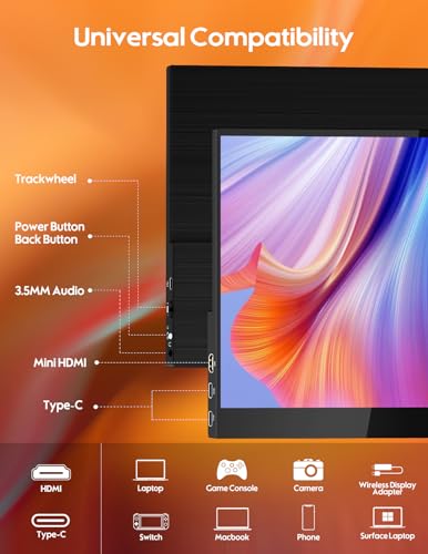 ZSCMALLS 15.6'' 4K OLED Portable Monitor for Laptop, 3840P×2160P