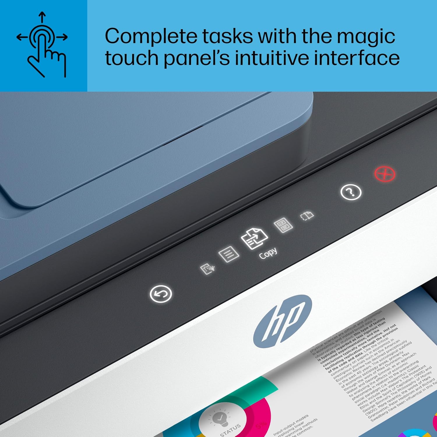 HP Smart Tank 7602 Wireless All-in-One Ink Tank Printer with 2 years of ink included,Print, scan, copy, fax, Best-for-home, Refillable ink tank (28B98A)