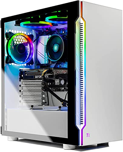 Skytech Azure Gaming PC Desktop, Ryzen 7 9700X 3.8 GHz (5.5GHz Turbo Boost), NVIDIA RTX 4060 8GB GDDR6, 2TB SSD, 32GB DDR5 RAM 6000 RGB, 650W Gold PSU, 360mm ARGB AIO, Wi-Fi, Win 11 Home