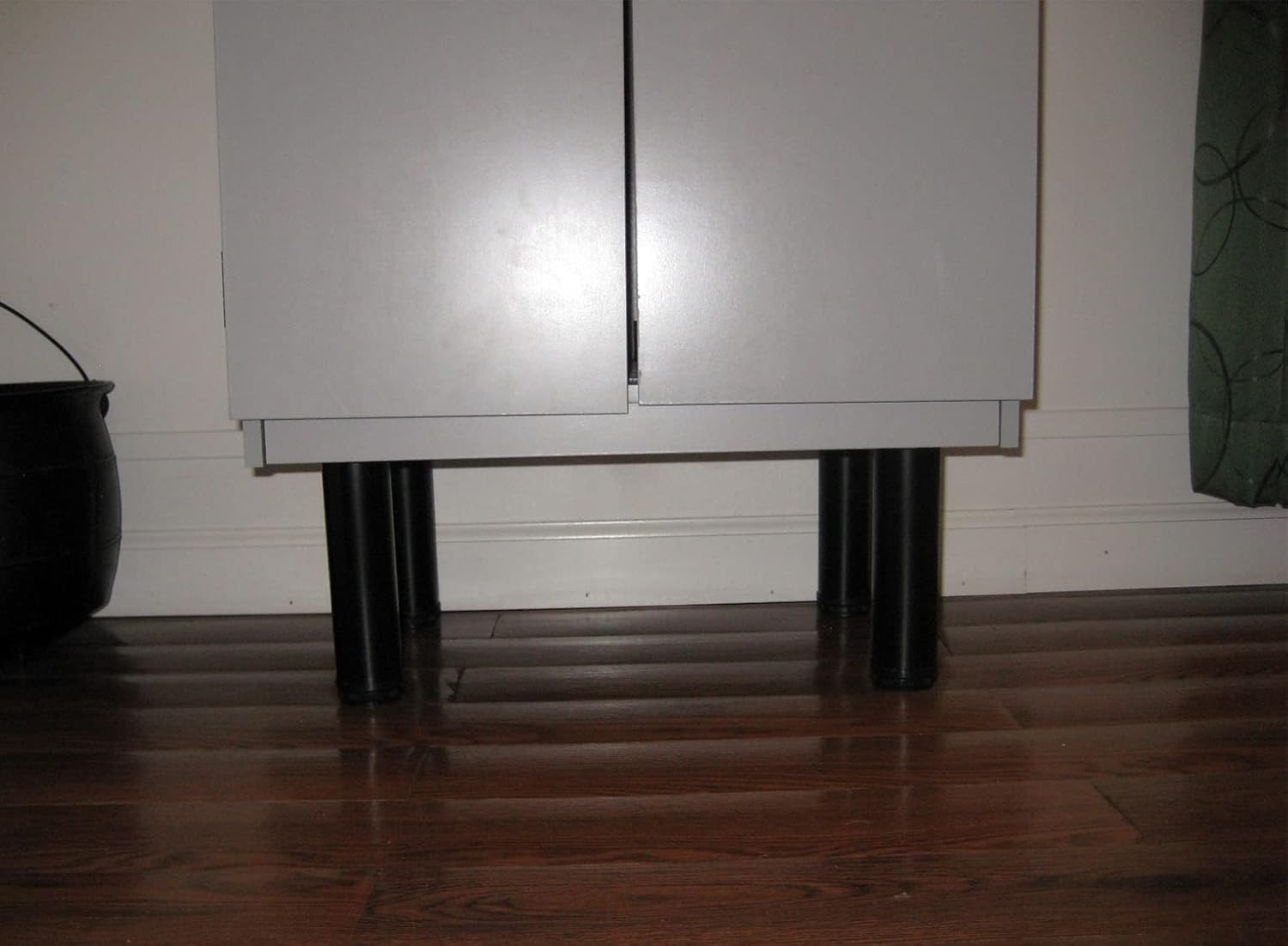 28 Inch Adjustable Table Legs, Black Legs for Desk, Sturdy Pipe Table Legs for Dining Table, Computer Table, ( Set of 4 )