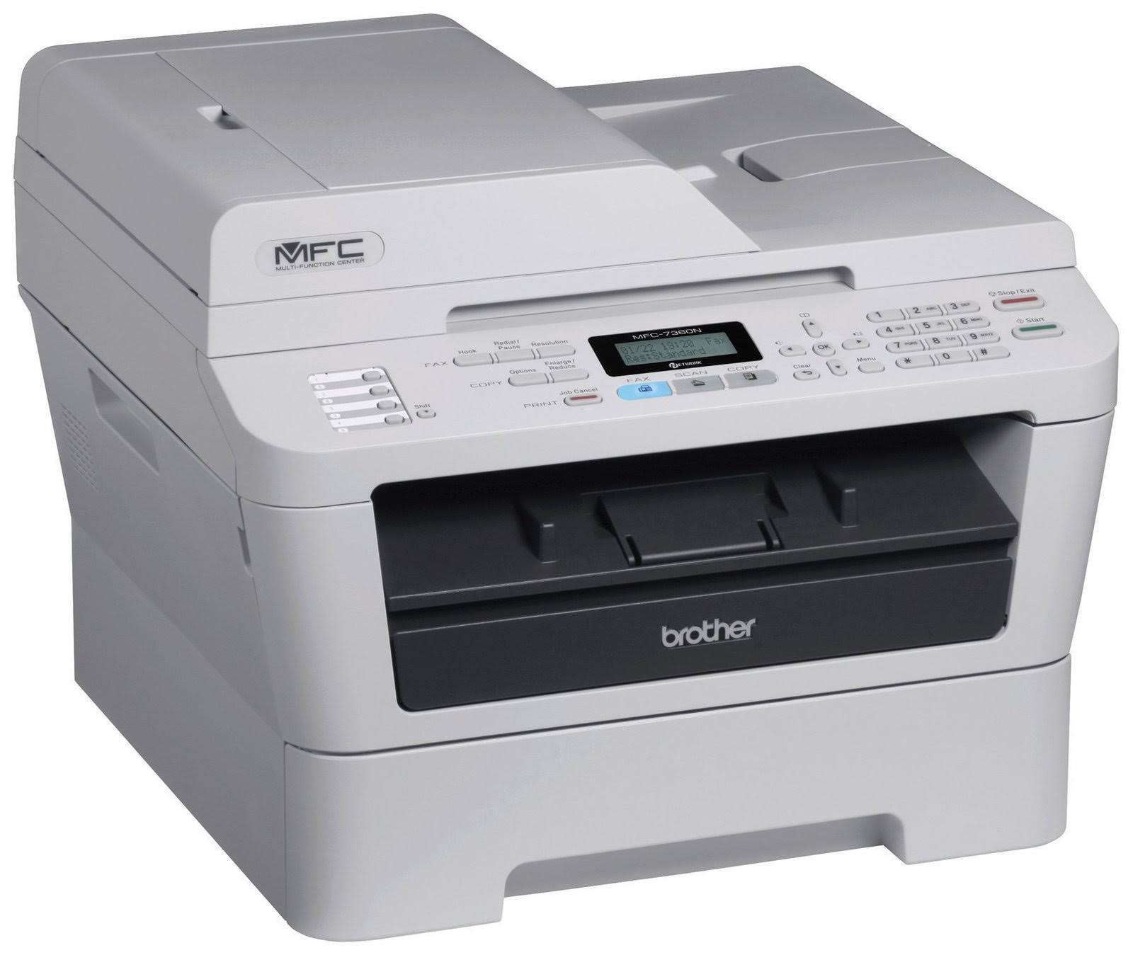 Brother Printer MFC7360N Monochrome Printer with Scanner, Copier u0026 Fax and Built in Networking