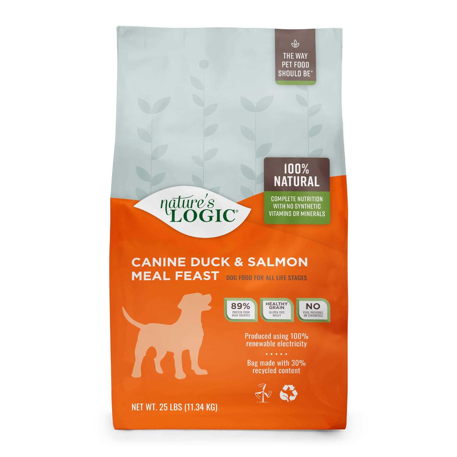 Nature's Logic Canine Duck &amp; Salmon Meal Feast Dry Dog Food - Pet Supplies online store