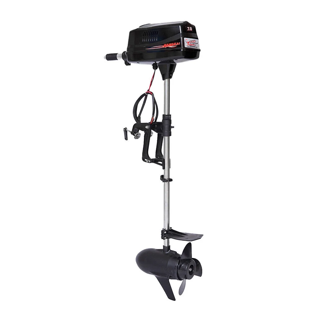 Miumaeov Heavy Duty Outboard Motor Electric Brushless Motor Fishing Boat Engine 48V 1.8KW