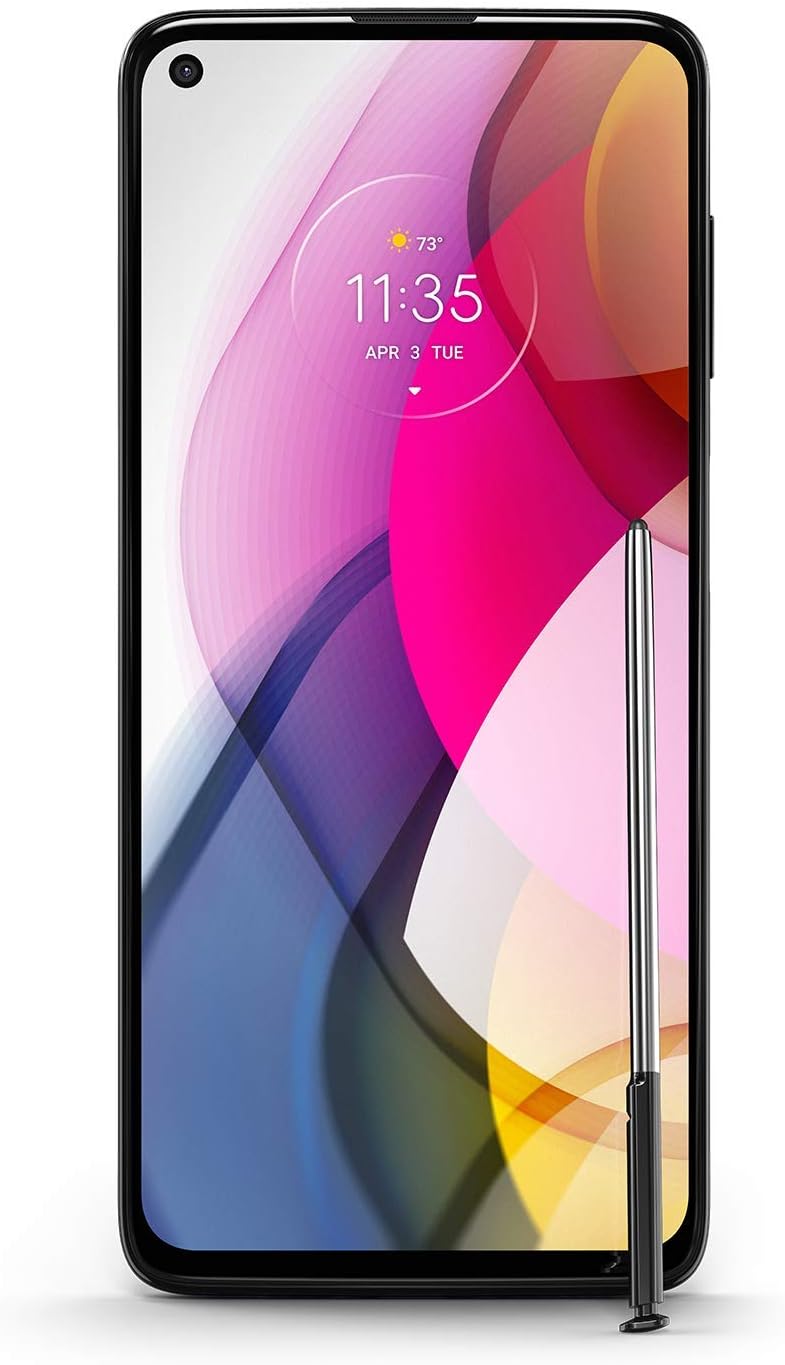 Motorola Moto G Stylus Smartphone, 128GB Storage, Unlocked Cellular - Black (Renewed)
