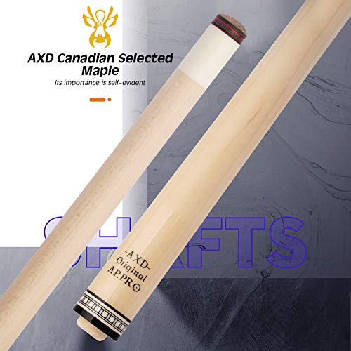 KONLLEN Pool Cue Stick Pro Taper Canadian Maple Billiard Pool Sticks for Adults with Low Deflection Shaft (10.5mm/11.5mm/12.5mm Tip) Professional Billiard Cue Set with Extension and Cue Case