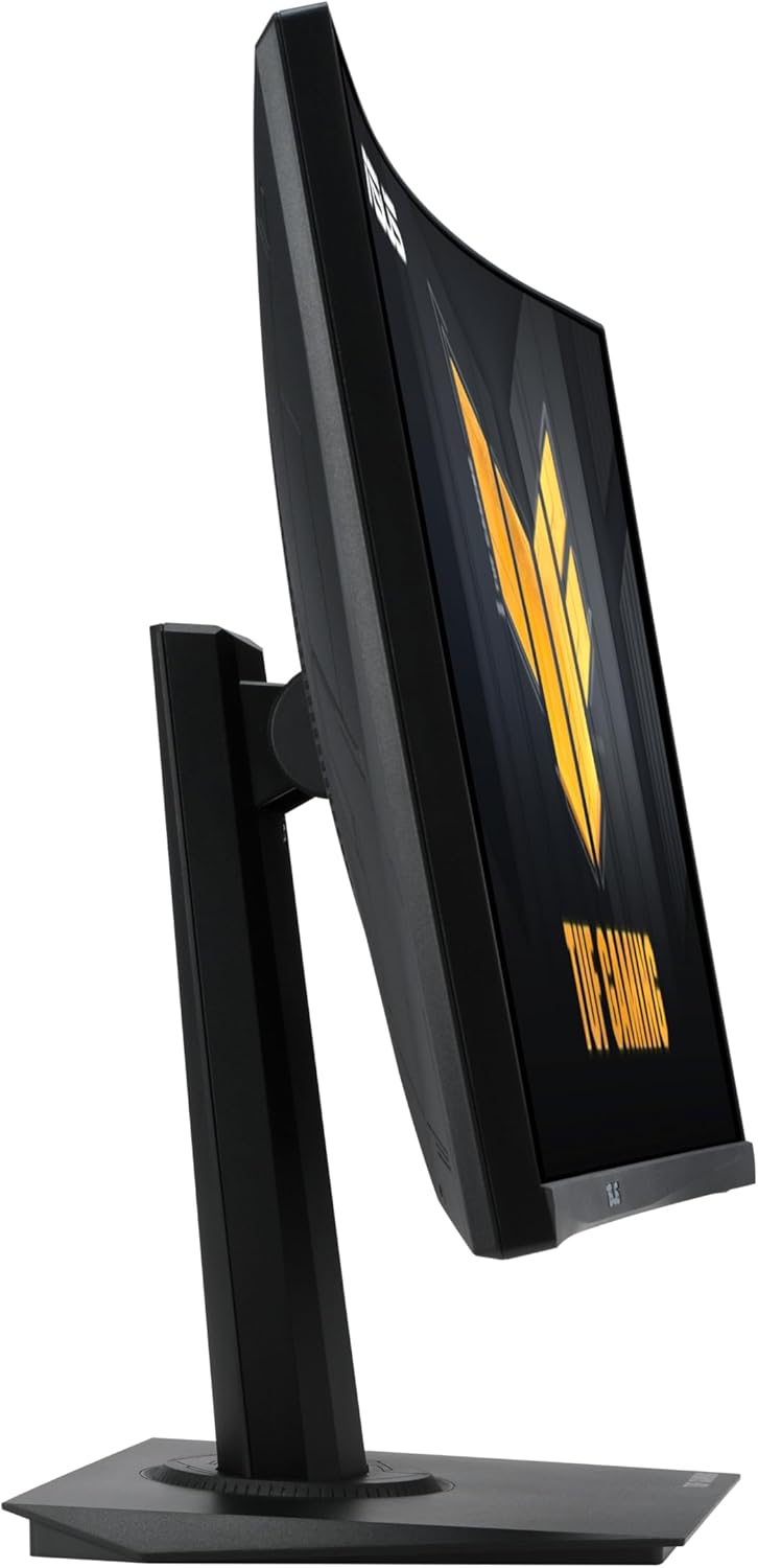 ASUS TUF Gaming 24” (23.6 inch viewable) Curved Monitor (VG24VQER) – FHD, 180Hz, 1ms, DCI-P3 90%, Extreme Low Motion Blur Sync, FreeSync, Shadow Boost, Eye Care, DisplayWidget Center, 3yr warranty