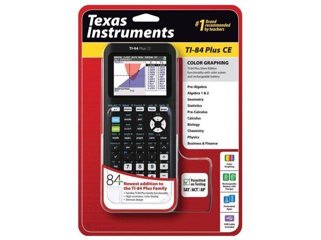 Texas Instruments Ti-84 Plus CE Graphing Calculator - Coral