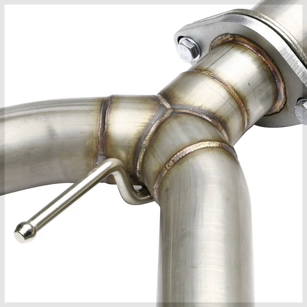 SS Dual Muffler 4" Tip Catback Exhaust System for 07-15 Nissan Altima 3.5 V6 L32 08 09 10 11 12 13 14