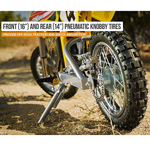 Razor MX650 Dirt Rocket Electric Motocross Off-road Bike - Yellow