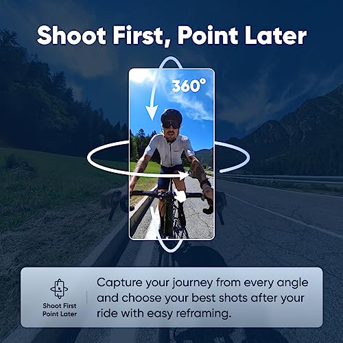 Insta360 X3 Get-Set Kit- Waterproof 360 Action Camera with 1/2" 48MP Sensors, 5.7K 360 Active HDR Video, 72MP 360 Photo, 4K Single-Lens, 60fps Me Mode, Stabilization, 2.29" Touchscreen, AI Editing
