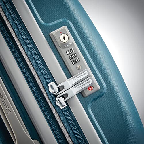 Samsonite Freeform 21-Inch Hardside Carry-On Luggage - Hardshell Carry-On Suitcase - TSA, Airline-Approved - Expandable Hard Shell, Smooth Rolling Spinner Wheels for Lightweight Travel - Navy