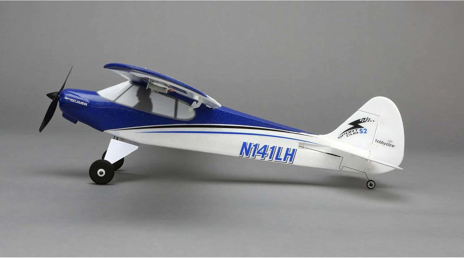 HobbyZone Sport Cub S RC Airplane RTF with SAFE Technology (Includes 6-CH 2.4GHz Transmitter | 150mAh 3.7V LiPo Battery | USB Charger), HBZ4400,Blue