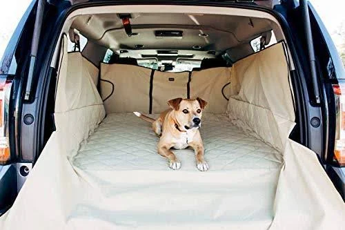 Frontpet SUV Pet Cargo Liner with Quilted Top Full-Size SUV Tan