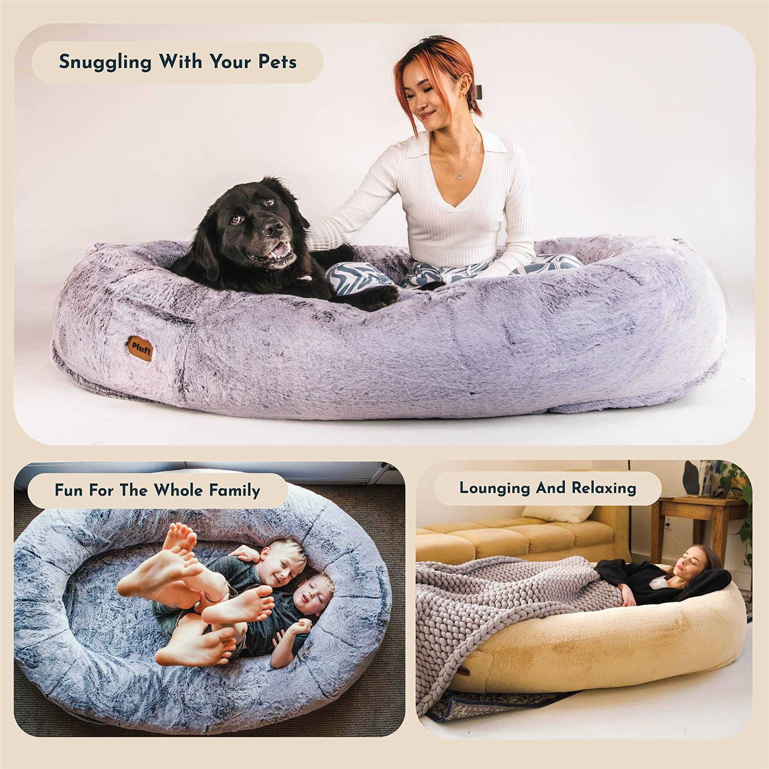 Plufl The Original Human Dog Bed Giant Dog Beds for Humans - Pet Supplies online store