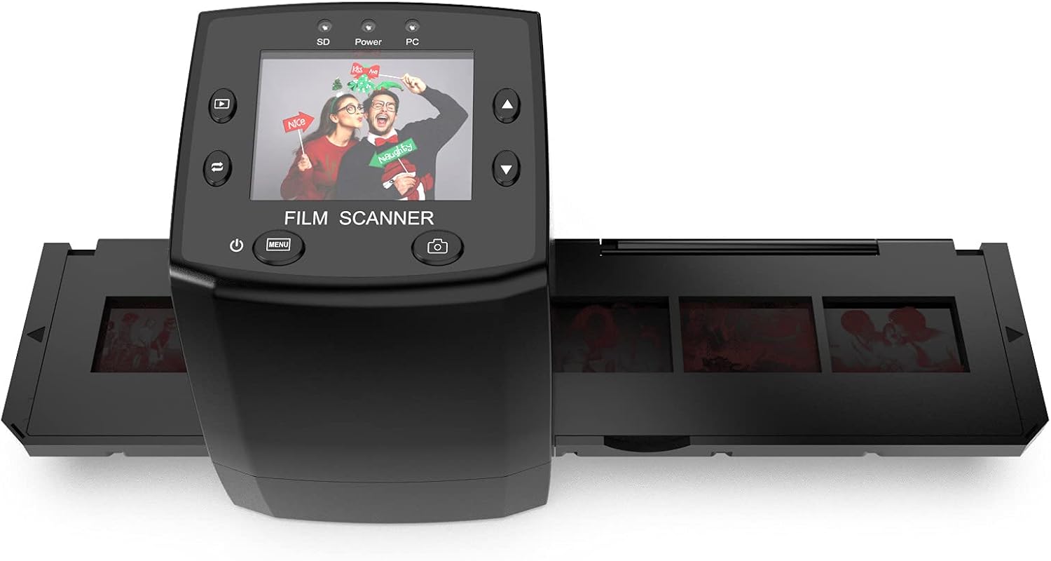 DIGITNOW! 135 Film Negative Scanner High Resolution Slide Viewer,Convert 35mm Film &Slide to Digital JPEG Save into SD Card, with Slide Mounts Feeder No Computer/Software Required Pack of 2