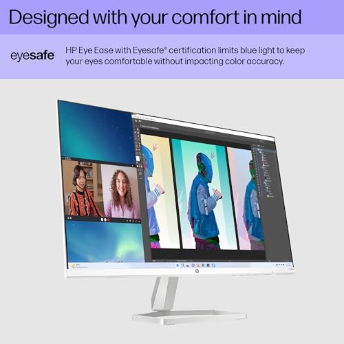 HP Series 5 24 inch FHD Monitor, Full HD Display (1920 x 1080), IPS panel, 99% sRGB, 1500:1 contrast ratio, 300 nits, Eye Ease with Eyesafe certification, 524sa (2024)