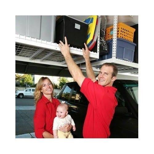 SafeRacks 4&x8& Overhead Garage Storage Rack