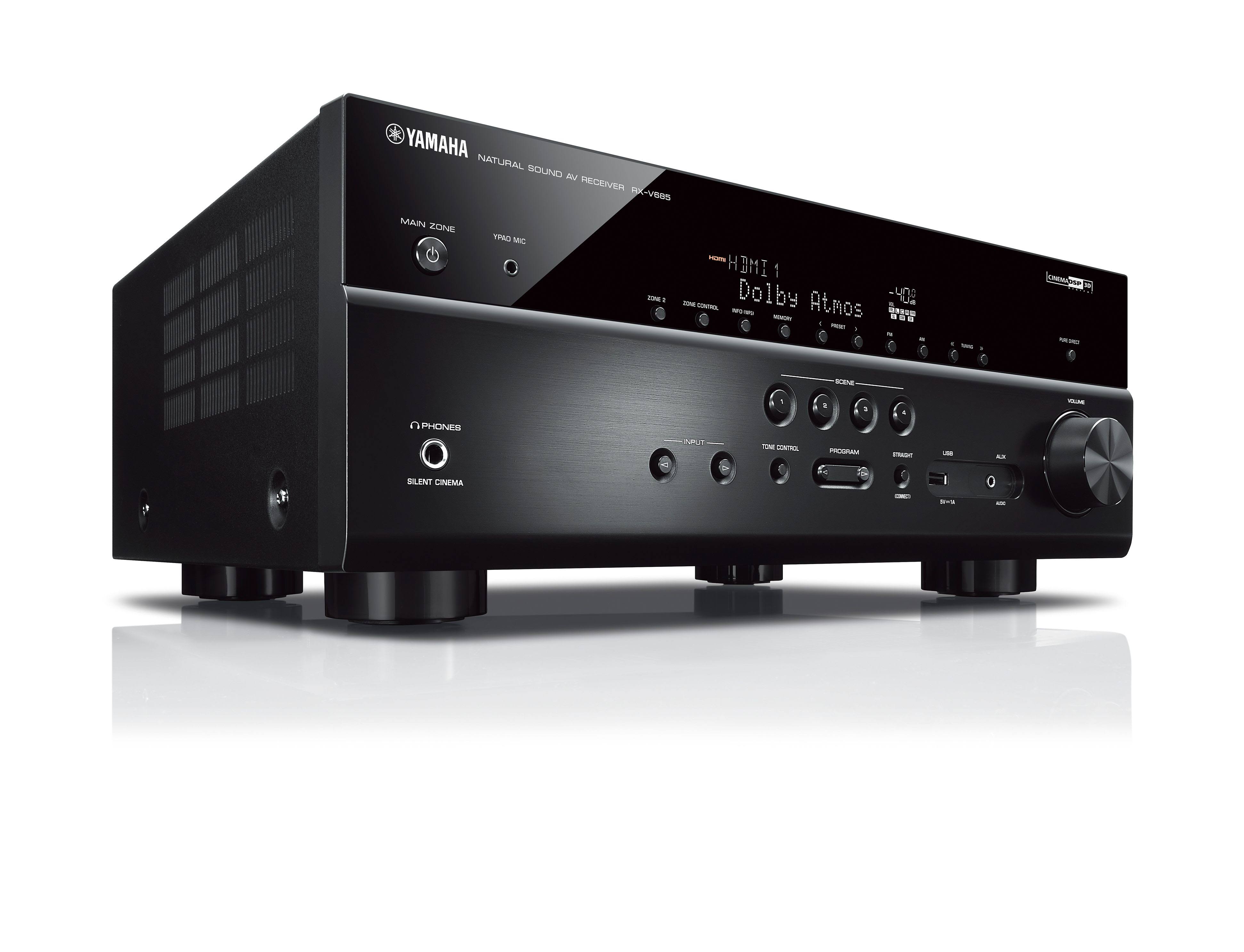 Yamaha MusicCast RX-V685 Bundle - Black