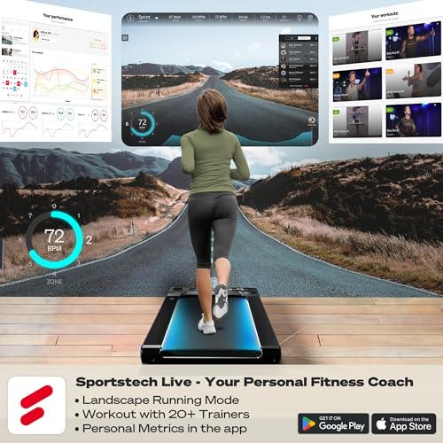 Walking Pad Under Desk Treadmill for Home | Portable Treadmill 300 lbs Capacity with Remote | Compatible Fitness App | LED Display | No Installation