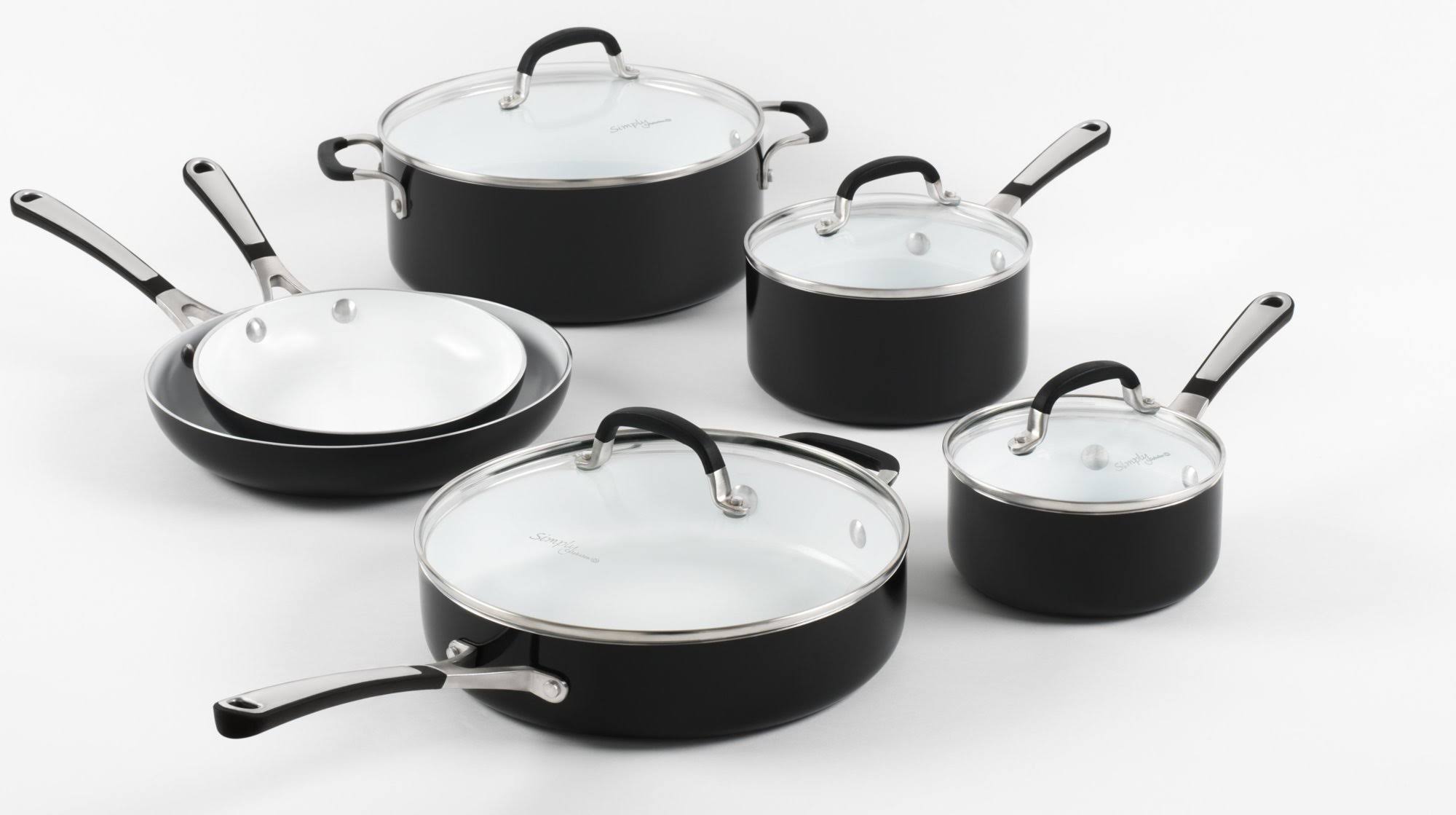 Simply Calphalon Ceramic Nonstick 10 Piece Set