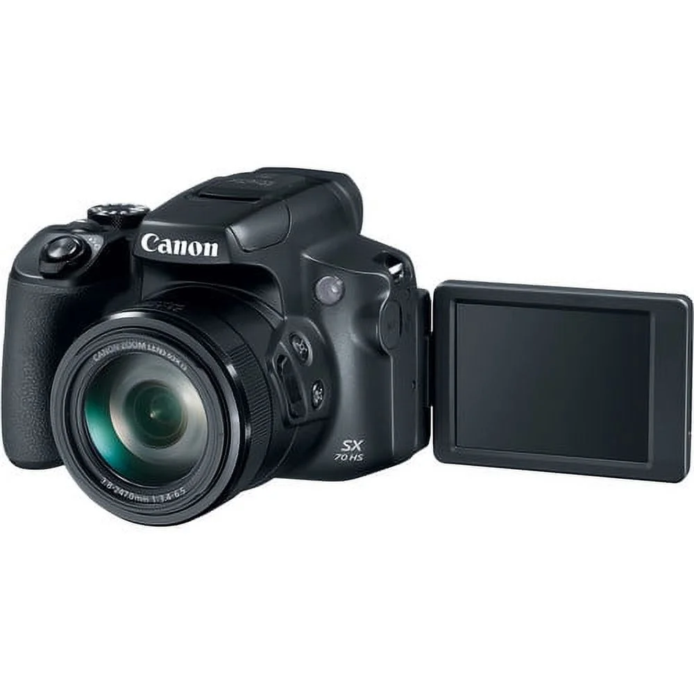 Canon PowerShot SX70 HS 65x Optical Zoom Digital Camera + 16 GB Buzz-Photo Bundle