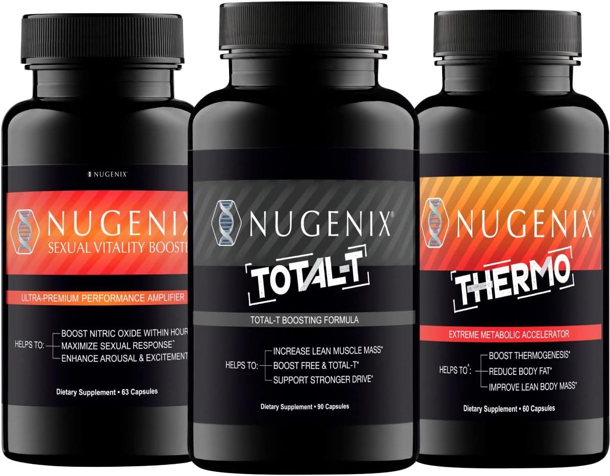 Nugenix Total-T for Men, Thermo Vitality Booster Bundle
