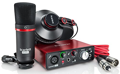 Focusrite Scarlett Solo 3rd Gen 2-in, 2-out USB Audio Interface Bundle with XLR Cable and Austin Bazaar Polishing Cloth