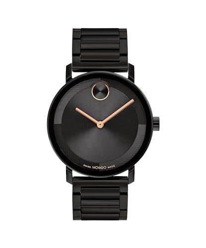 Movado Bold Evolution 2.0 Men's Watch - Swiss Quartz 2H Movement, Stainless Steel Link Bracelet - 3 ATM Water Resistance - Luxury Fashion Timepiece for Him - 40mm