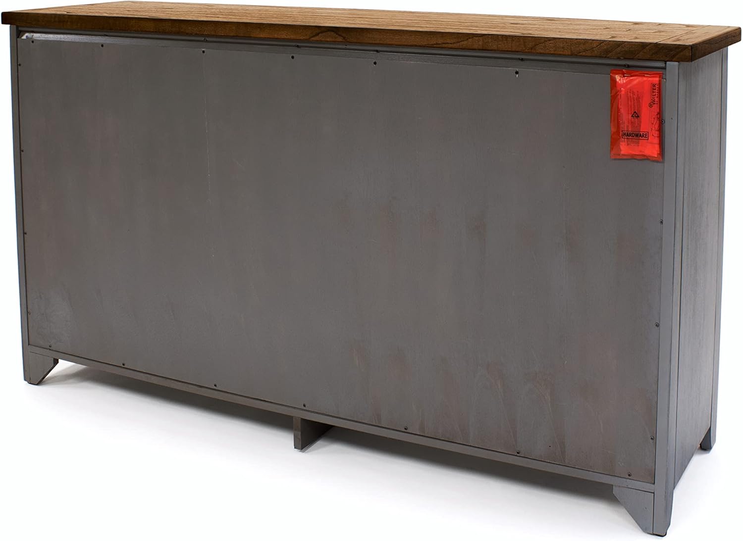 Martin Furniture, Smoky Blue 65" TV Console, Entertainment Stand, Wood Accent Cabinet, Fully Assembled