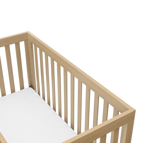 Storkcraft Beckett Convertible Crib (Driftwood) – Converts from Baby Crib to Toddler Bed and Daybed, Fits Standard Full-Size Crib Mattress, Adjustable Mattress Support Base