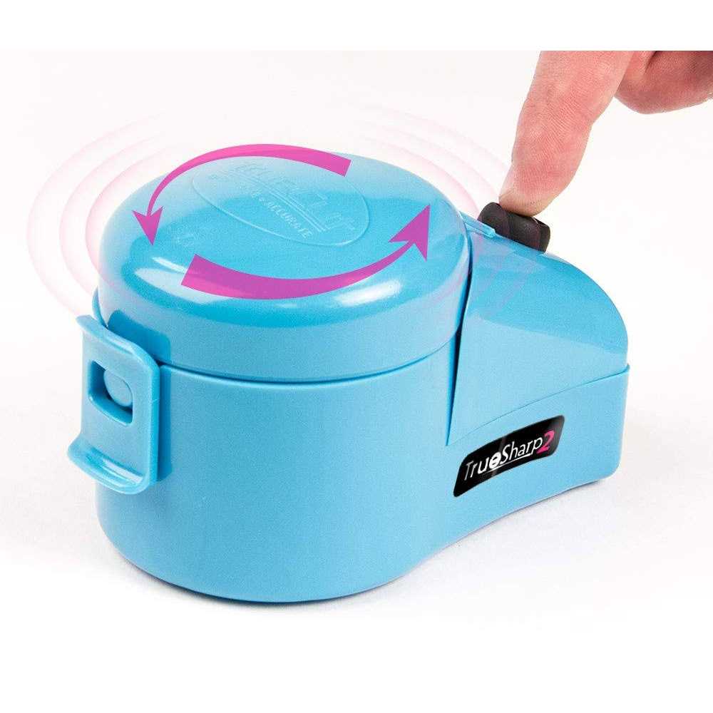TrueCut TrueSharp 2 Power Sharpener, Fast and Easy to Use Rotary Cutter Blade Sharpener, Sharpen 28mm, 45mm and 60 mm Blades