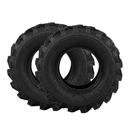 TUFFIOM Set of 2 Lawn Mower Tires 24x12.00-12 6PR Turf Tire for Garden Tractor Riding Lawnmower, Tubeless