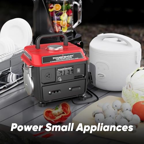 PowerSmart 2500-Watt Gas Powered Portable Inverter Generator, CO Sensor, Super Quiet for Camping, Home Emergency Use, EPA Compliant 2025 Version